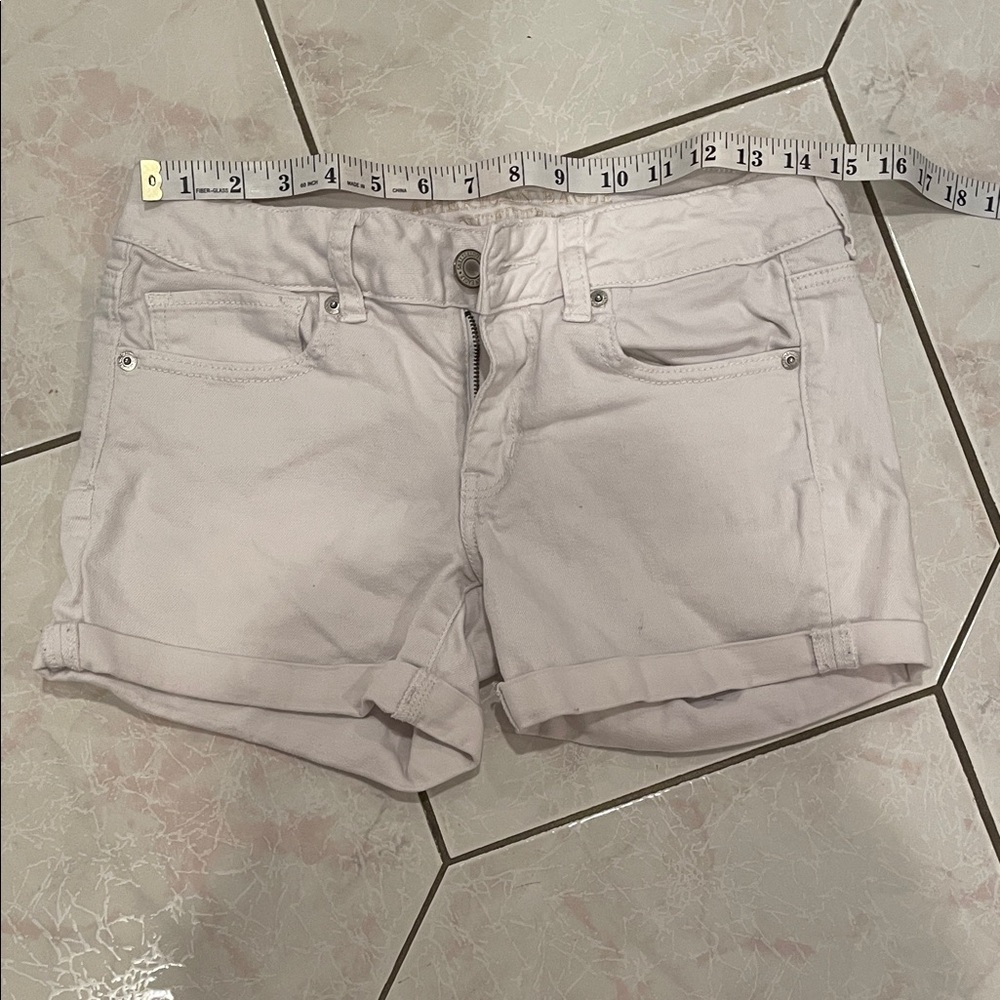 American Eagle Outfitters White Jean Shorts
